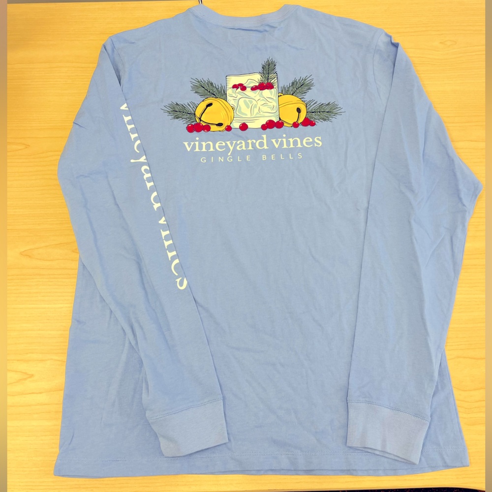 Vineyard Vines Christmas Women’s Long Sleeve Shirt Size Small